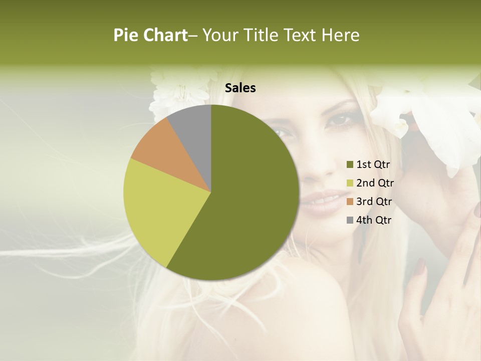 Woman Nature Pretty PowerPoint Template