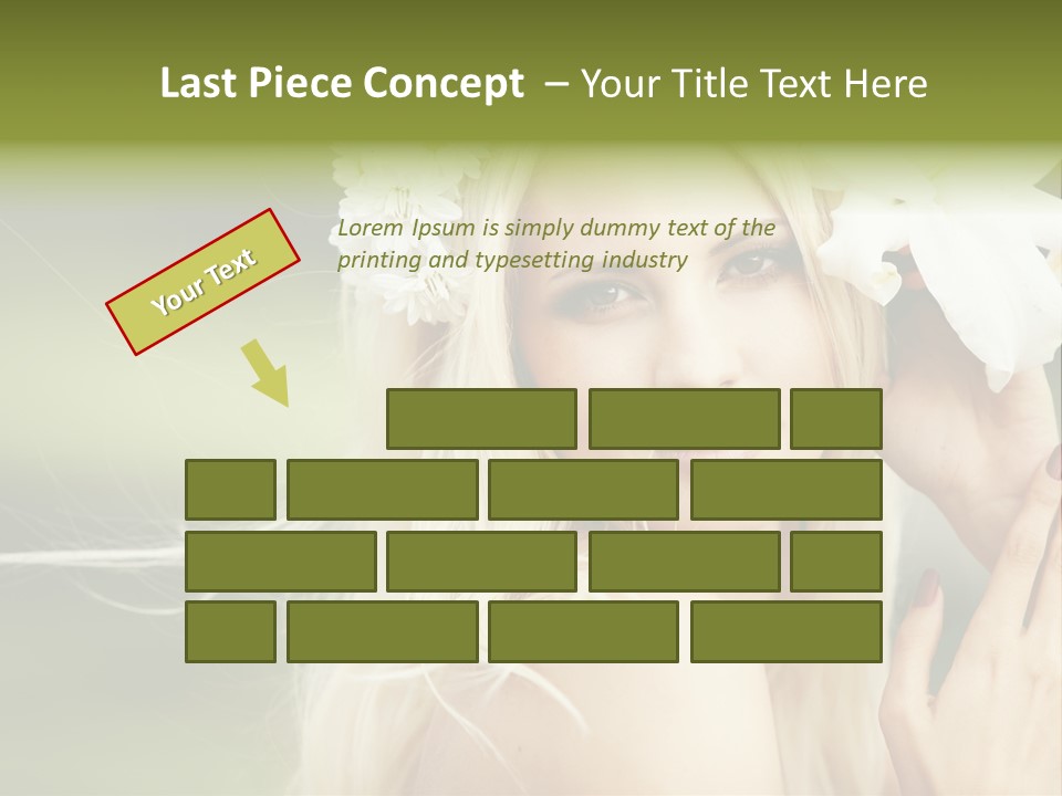 Woman Nature Pretty PowerPoint Template