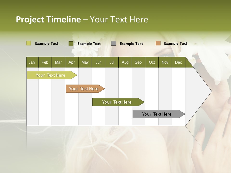 Woman Nature Pretty PowerPoint Template