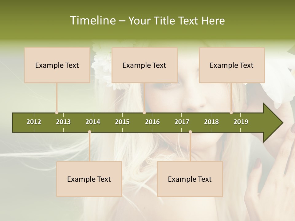 Woman Nature Pretty PowerPoint Template