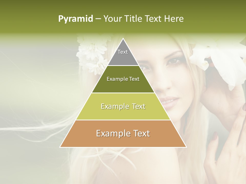 Woman Nature Pretty PowerPoint Template