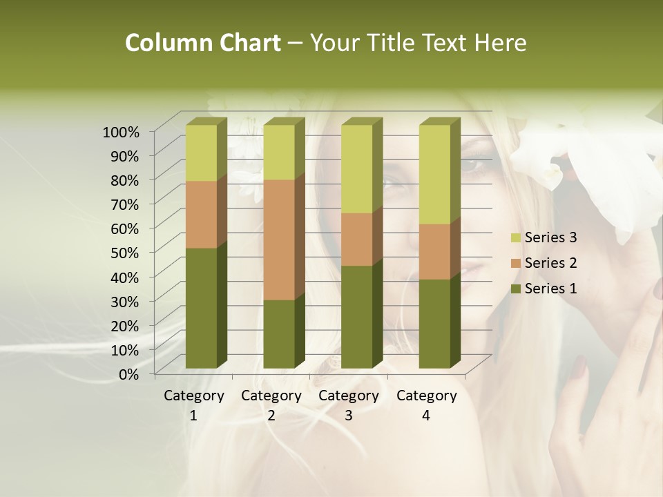 Woman Nature Pretty PowerPoint Template