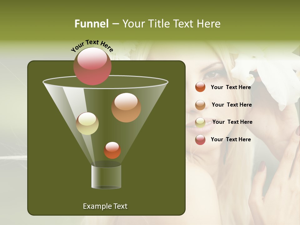 Woman Nature Pretty PowerPoint Template