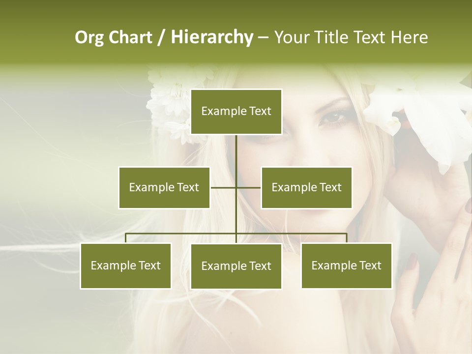 Woman Nature Pretty PowerPoint Template