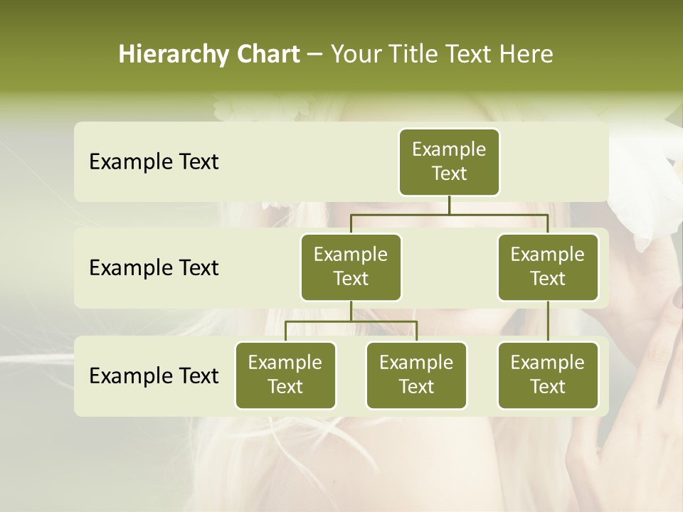 Woman Nature Pretty PowerPoint Template
