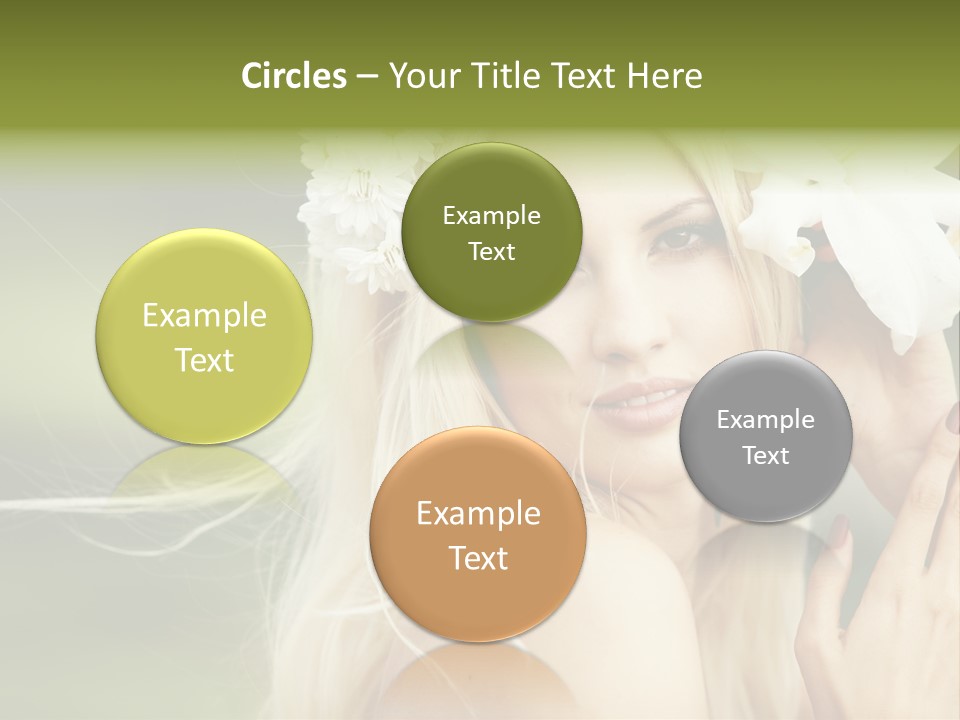 Woman Nature Pretty PowerPoint Template