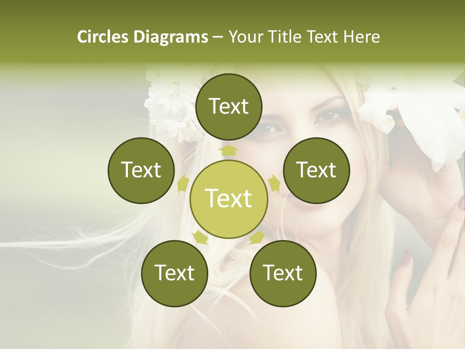 Woman Nature Pretty PowerPoint Template