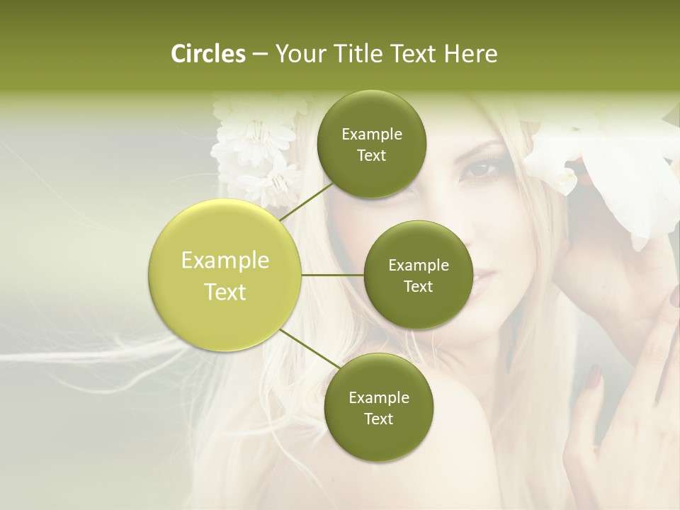 Woman Nature Pretty PowerPoint Template