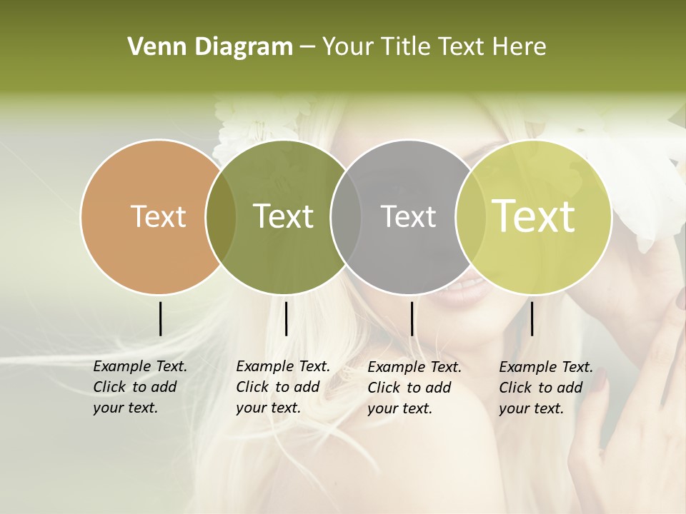 Woman Nature Pretty PowerPoint Template