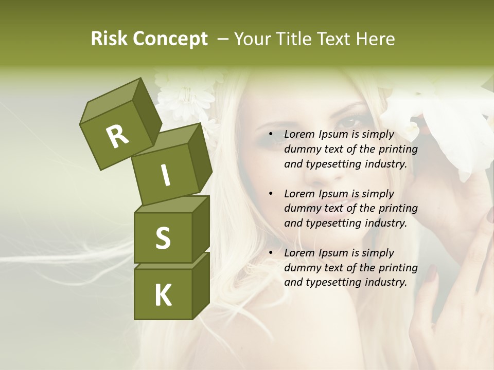 Woman Nature Pretty PowerPoint Template