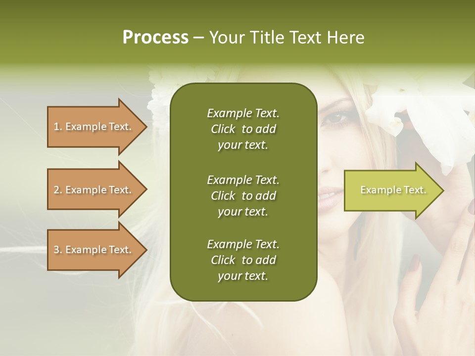 Woman Nature Pretty PowerPoint Template