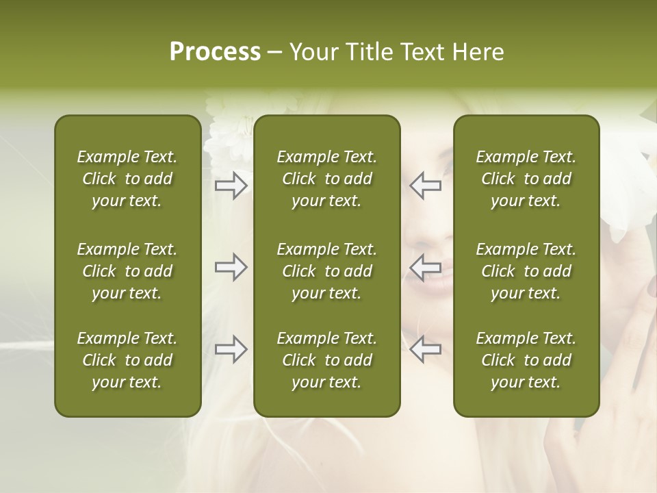 Woman Nature Pretty PowerPoint Template