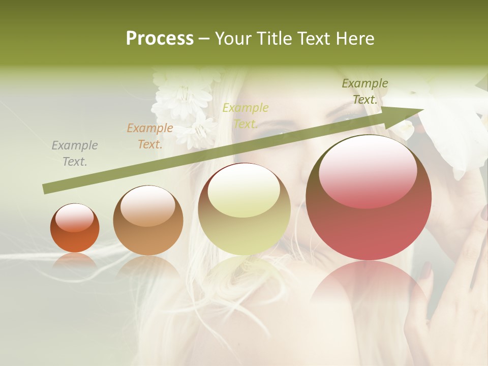 Woman Nature Pretty PowerPoint Template