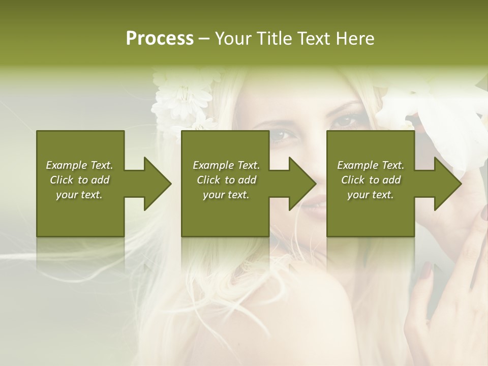Woman Nature Pretty PowerPoint Template