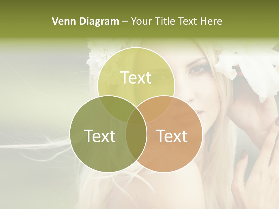 Woman Nature Pretty PowerPoint Template
