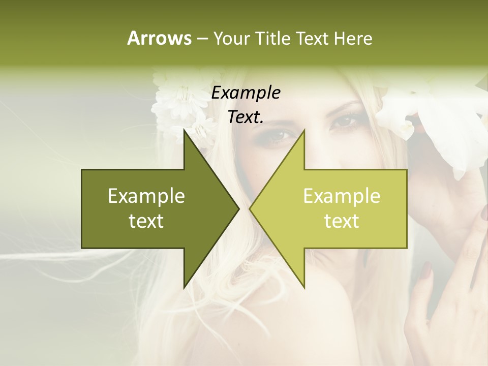 Woman Nature Pretty PowerPoint Template