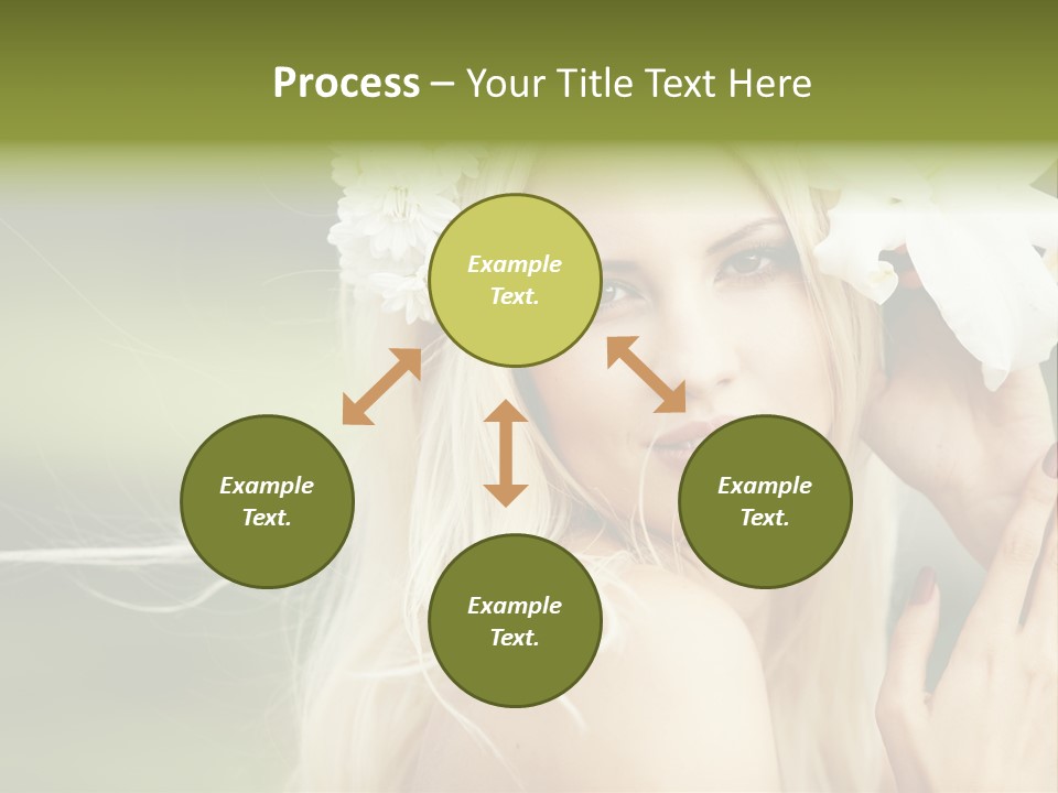 Woman Nature Pretty PowerPoint Template