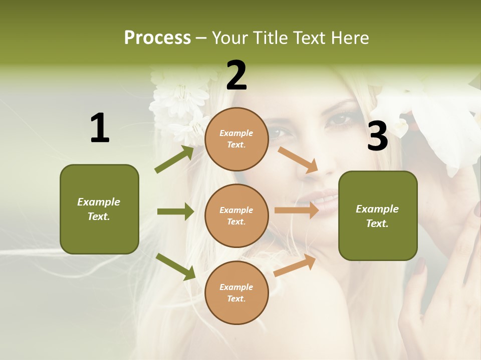 Woman Nature Pretty PowerPoint Template