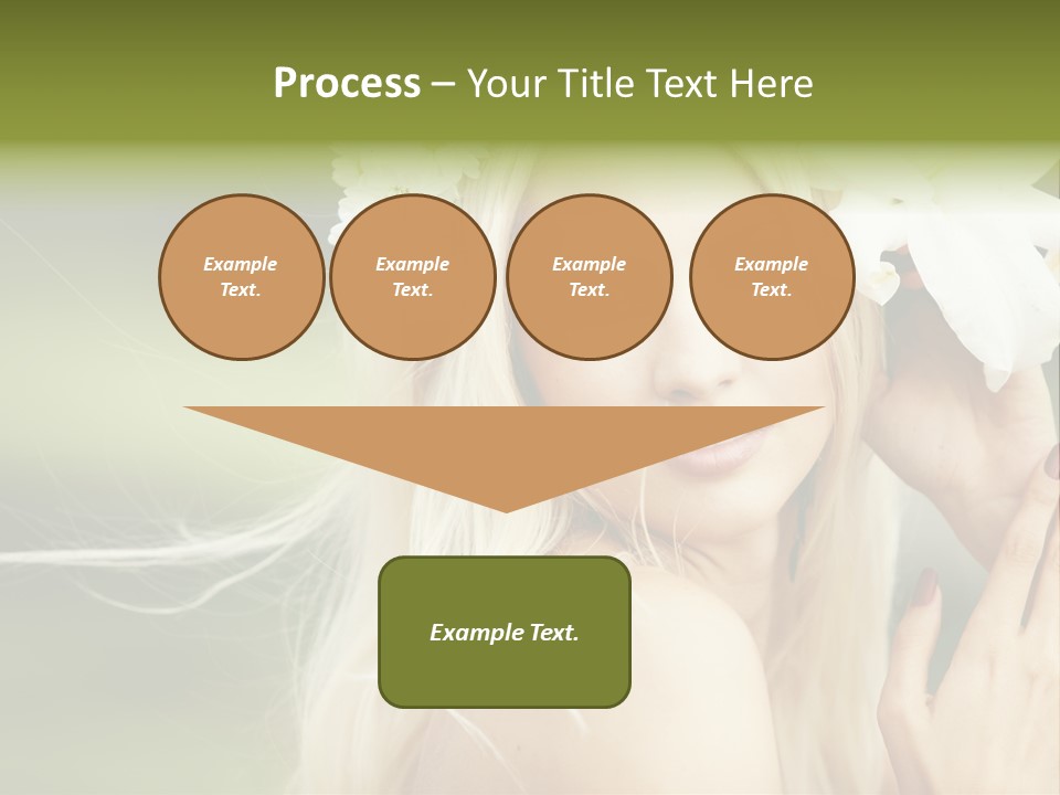 Woman Nature Pretty PowerPoint Template