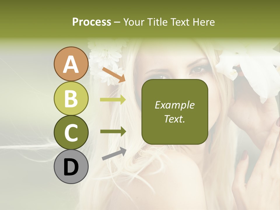 Woman Nature Pretty PowerPoint Template