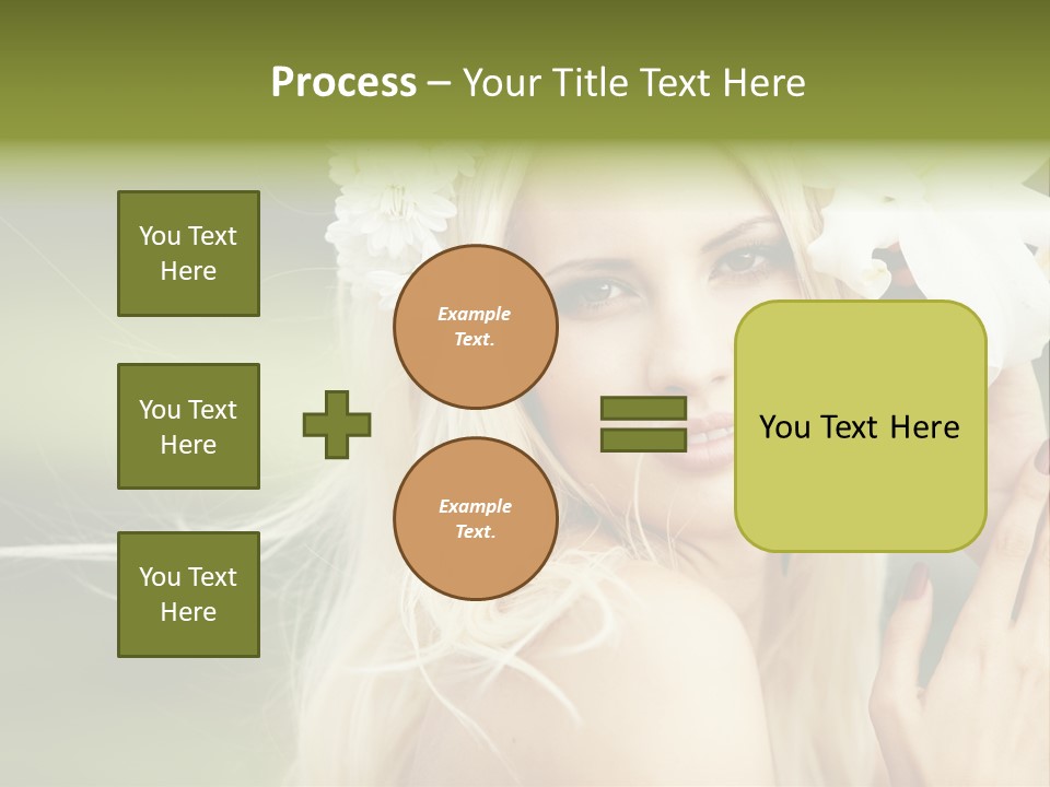 Woman Nature Pretty PowerPoint Template
