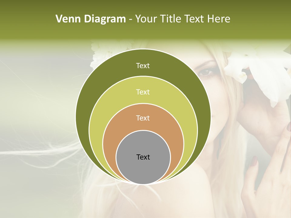 Woman Nature Pretty PowerPoint Template