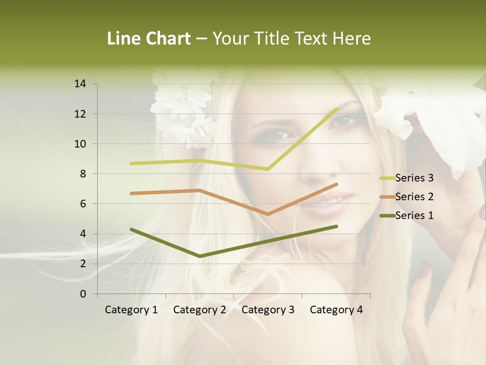 Woman Nature Pretty PowerPoint Template