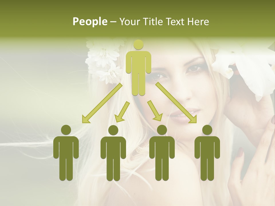 Woman Nature Pretty PowerPoint Template