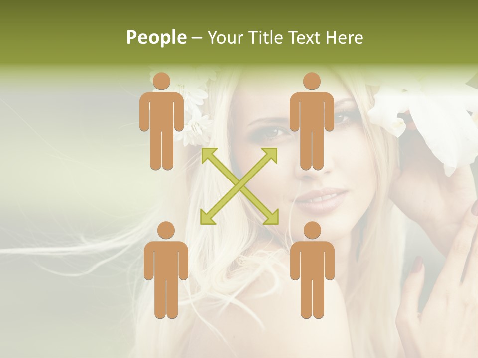 Woman Nature Pretty PowerPoint Template