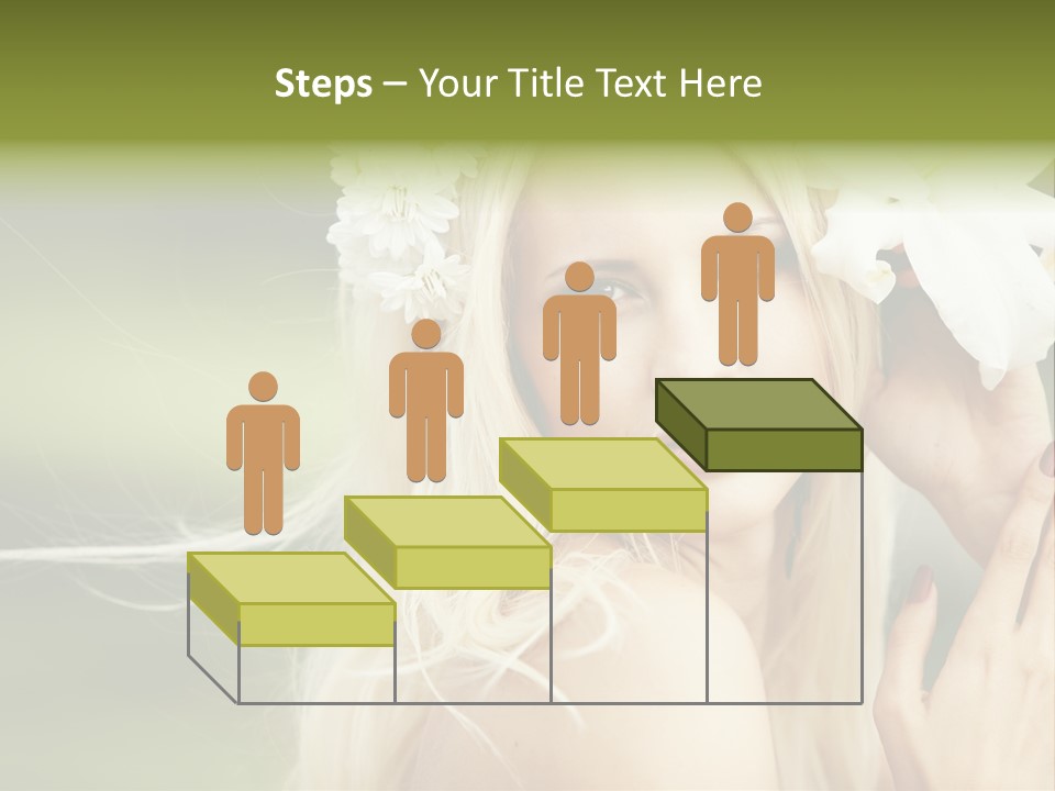 Woman Nature Pretty PowerPoint Template