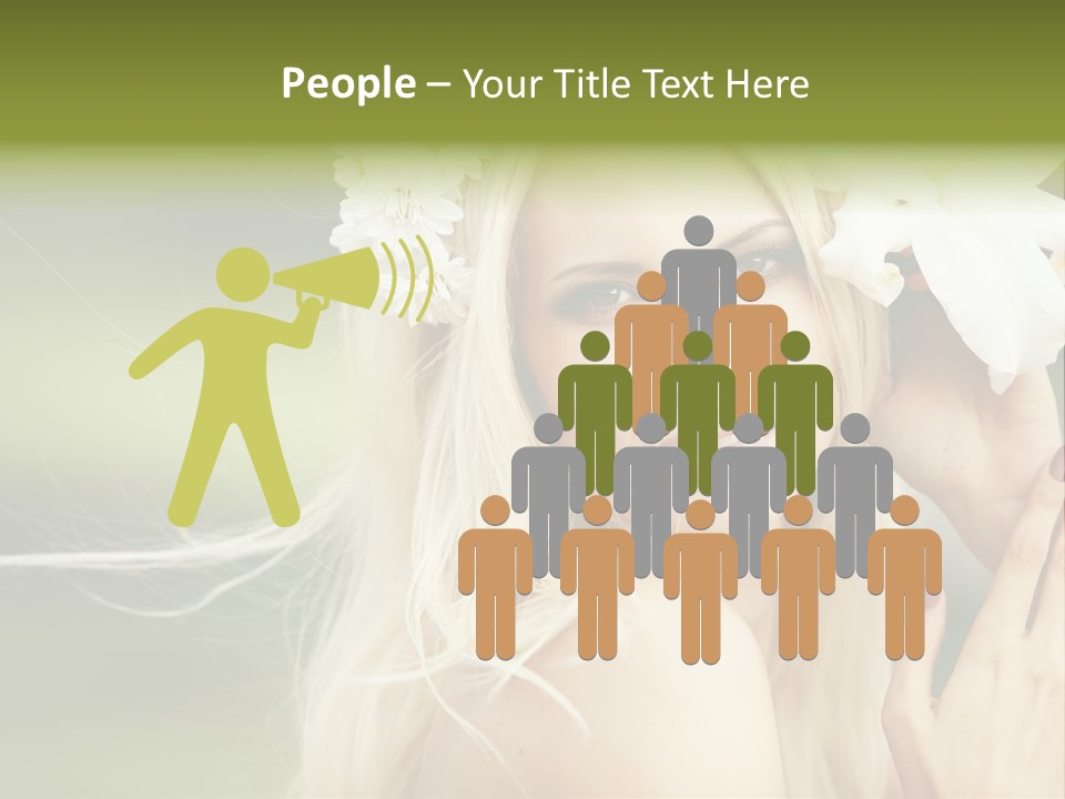 Woman Nature Pretty PowerPoint Template