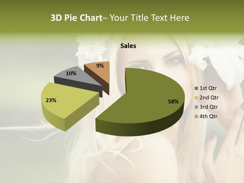 Woman Nature Pretty PowerPoint Template