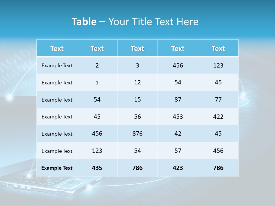 Space Info Staff PowerPoint Template