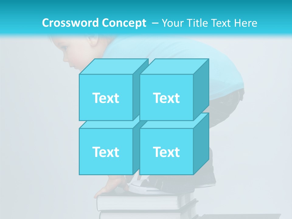 Tower Stack Kid PowerPoint Template
