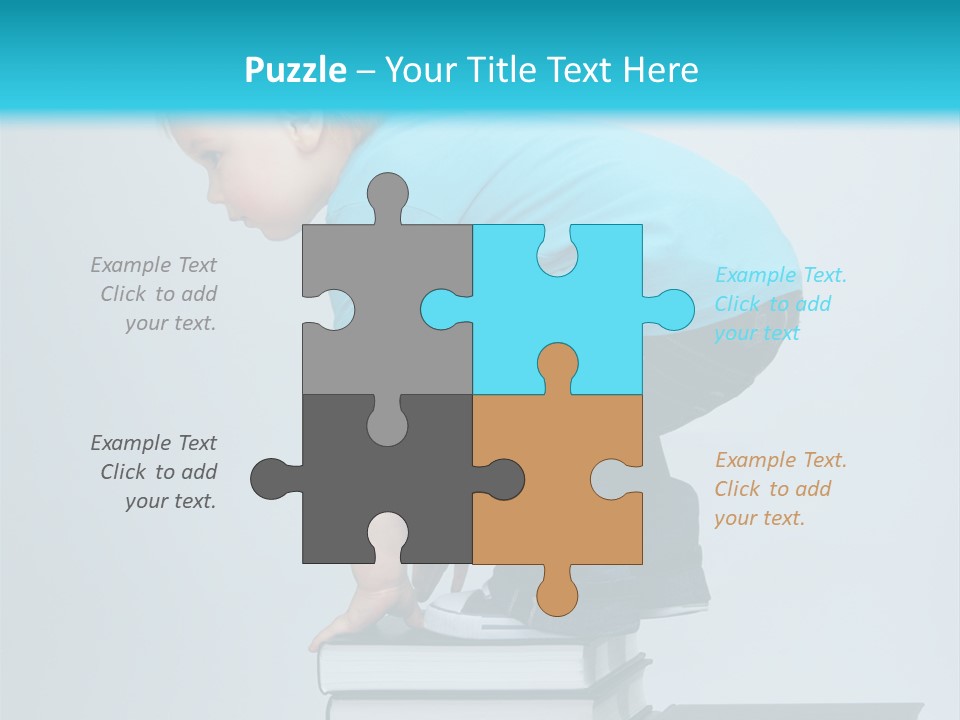 Tower Stack Kid PowerPoint Template