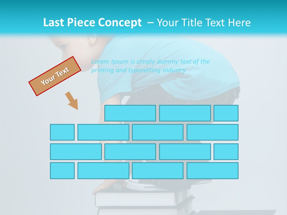 Tower Stack Kid PowerPoint Template