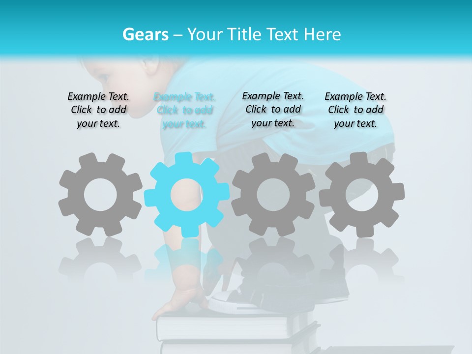 Tower Stack Kid PowerPoint Template