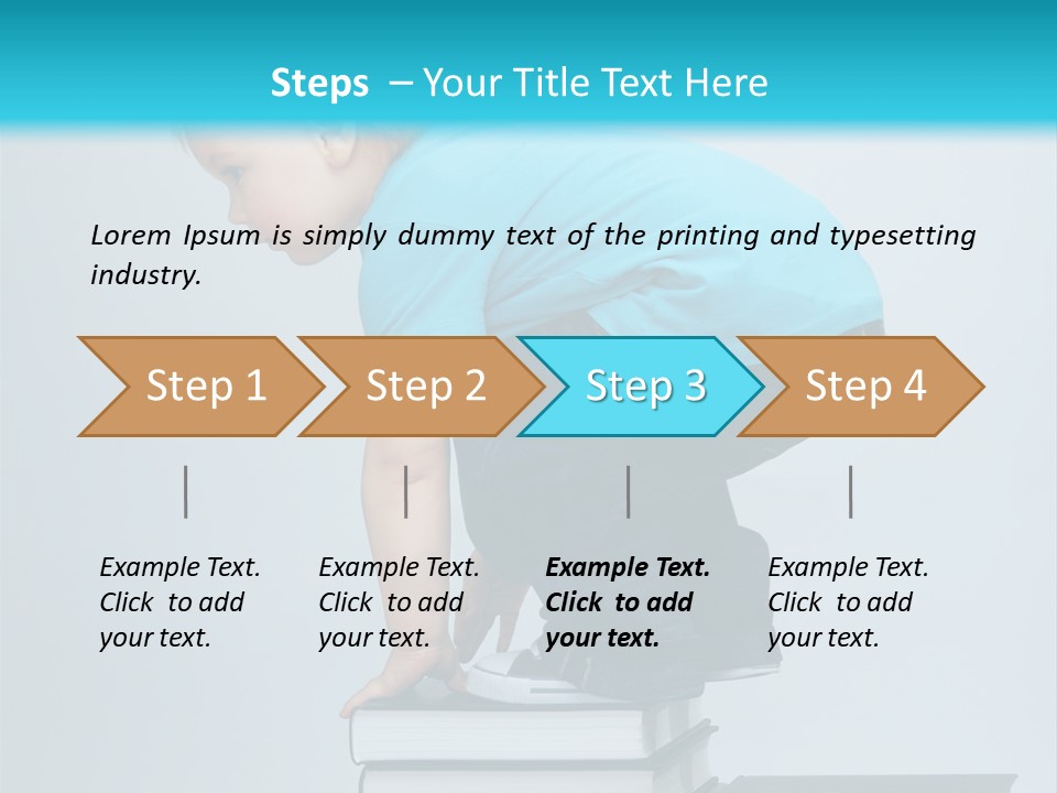 Tower Stack Kid PowerPoint Template