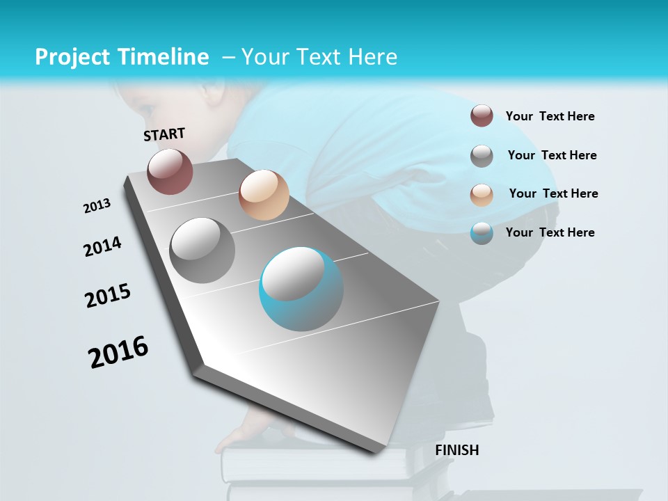 Tower Stack Kid PowerPoint Template