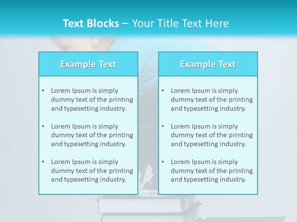 Tower Stack Kid PowerPoint Template