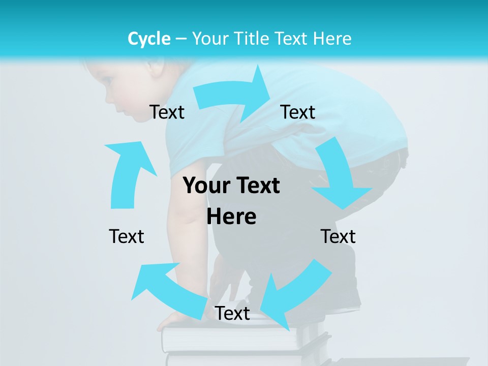 Tower Stack Kid PowerPoint Template