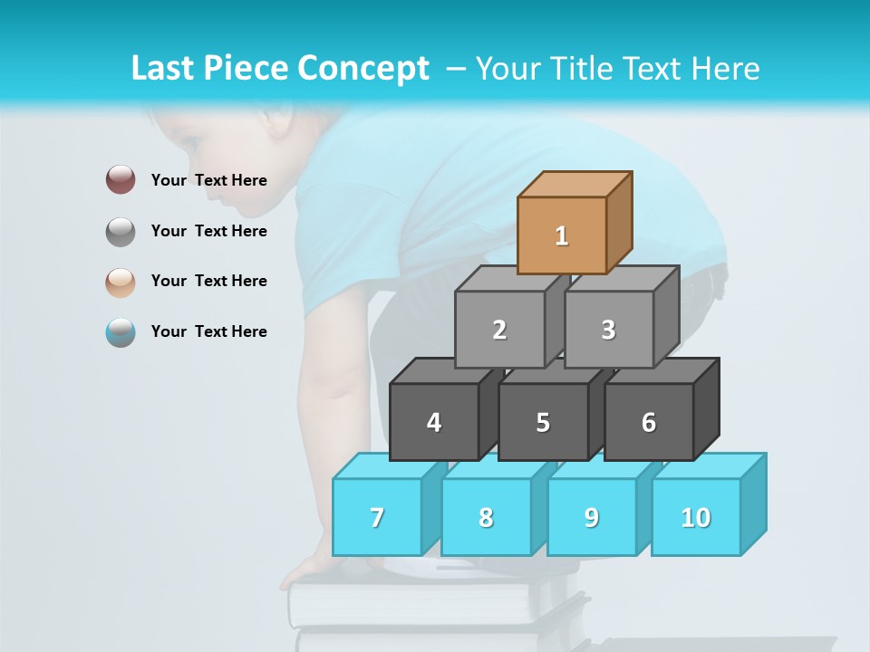 Tower Stack Kid PowerPoint Template