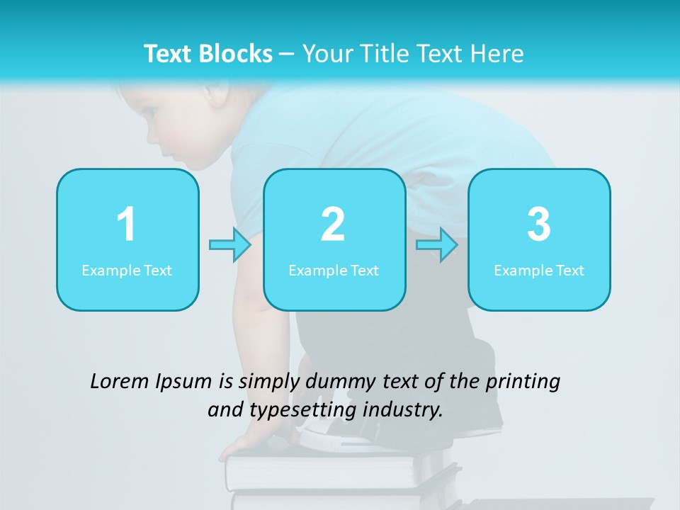 Tower Stack Kid PowerPoint Template