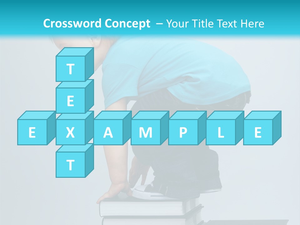 Tower Stack Kid PowerPoint Template