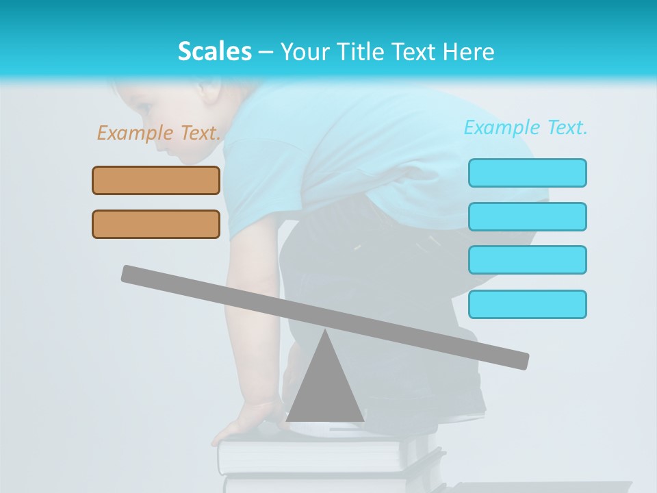 Tower Stack Kid PowerPoint Template