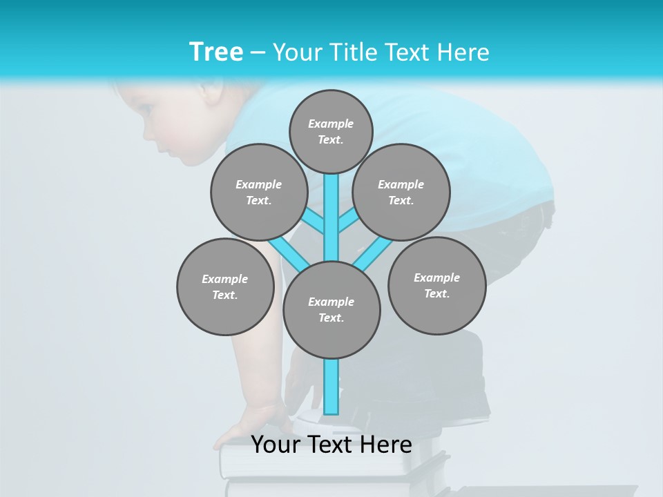 Tower Stack Kid PowerPoint Template