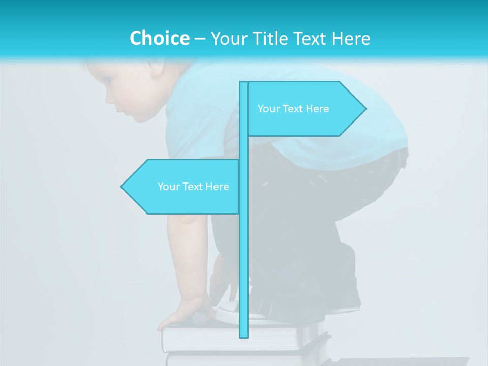 Tower Stack Kid PowerPoint Template
