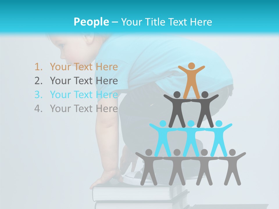 Tower Stack Kid PowerPoint Template