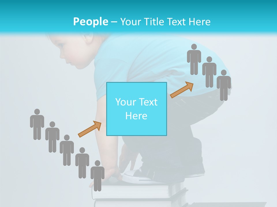 Tower Stack Kid PowerPoint Template