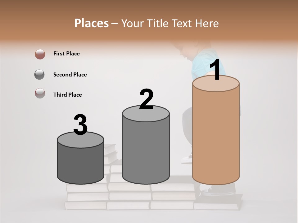 Young Book Homework PowerPoint Template